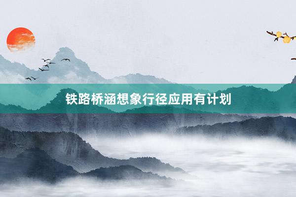 铁路桥涵想象行径应用有计划